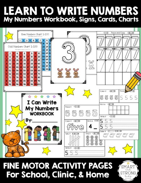 This HUGE I Can Write My Numbers PDF workbook, includes 178 pages of writing numbers worksheets 1-20 to help your students succeed. 